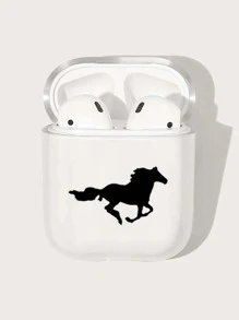 حالة متوافق مع Airpods نمط حصان - شفاف - مشاهدة 4