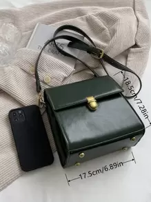À Prova D'Água, Leve, Casual De Negócios, Mini Bolsa Quadrada Com Detalhes De Ponto, Para Meninas Adolescentes, Mulheres, Estudantes Universitários, Novatos E Trabalhadores De Colarinho Branco, Perfeita Para Escritório, Faculdade, Trabalho, Negócios, Deslocamento Diário, Ao Ar Livre, Viagens, Passeios