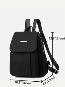 Minimalist Large Capacity Backpack, School Supplies, School Backpack, School Bag, Backpack For School, Back To School Backpack, School Bookbag, Big Backpack, Backpack School, Back To School Bags, Waterproof, Lightweight, Portable, Business Casual, Suitable For Teen Girls Women College Students, Teacher, White-Collar Workers, Perfect For Back To School, First Day Of School, College, Work, Business, Commute, Office - Black - View 7