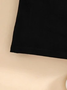 Baby Letter Graphic Tee - Black - View 3