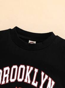 Baby Letter Graphic Tee - Black - View 5