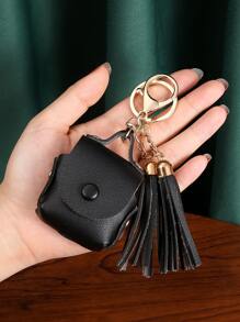 Túi đựng thiết kế tương thích với AirPods - màu đen - Xem 2