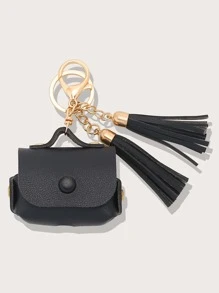 Túi đựng thiết kế tương thích với AirPods - màu đen - Xem 3