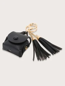 Túi đựng thiết kế tương thích với AirPods - màu đen - Xem 4