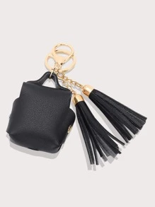 Túi đựng thiết kế tương thích với AirPods - màu đen - Xem 5