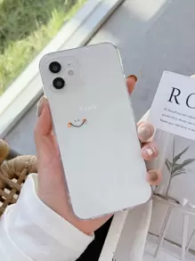 Cartoon Face Clear Phone Case - Clear - View 1