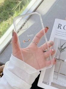 Cartoon Face Clear Phone Case - Clear - View 2