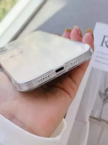 Cartoon Face Clear Phone Case - Clear - View 3