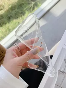 Cartoon Face Clear Phone Case - Clear - View 4