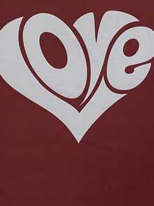 Toddler Boys Letter Graphic Tee - Burgundy - View 3