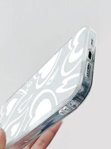 Ốp điện thoại trong suốt họa tiết trái tim Tương thích với iPhone 11,IPhone 13,IPhone 14 Pro Max - trắng - Xem 3
