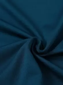 INAWLY Letter Graphic Crop Tee Graphic Tees Women Tops - Navy Blue - View 5