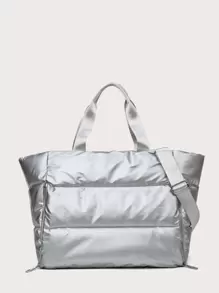 大容量加垫旅行包 旅行包 旅行收纳包 机场旅行服装 旅行用品 行李包 圣诞礼物创意 女性 女孩 圣诞节礼物 送给妈妈 生日礼物 妈妈 朋友 健身包 运动包 训练包 度假 节日 感恩节 感谢礼物 手提箱 过夜包 行李袋 周末包 行李袋 随身包 大学包 行李袋 周末旅行包 医院包 冬季 - 銀色 - 查看 3