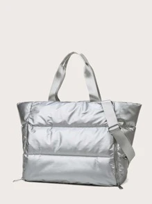 大容量加垫旅行包 旅行包 旅行收纳包 机场旅行服装 旅行用品 行李包 圣诞礼物创意 女性 女孩 圣诞节礼物 送给妈妈 生日礼物 妈妈 朋友 健身包 运动包 训练包 度假 节日 感恩节 感谢礼物 手提箱 过夜包 行李袋 周末包 行李袋 随身包 大学包 行李袋 周末旅行包 医院包 冬季 - 銀色 - 查看 5