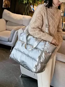 大容量加垫旅行包 旅行包 旅行收纳包 机场旅行服装 旅行用品 行李包 圣诞礼物创意 女性 女孩 圣诞节礼物 送给妈妈 生日礼物 妈妈 朋友 健身包 运动包 训练包 度假 节日 感恩节 感谢礼物 手提箱 过夜包 行李袋 周末包 行李袋 随身包 大学包 行李袋 周末旅行包 医院包 冬季 - 銀色 - 查看 8