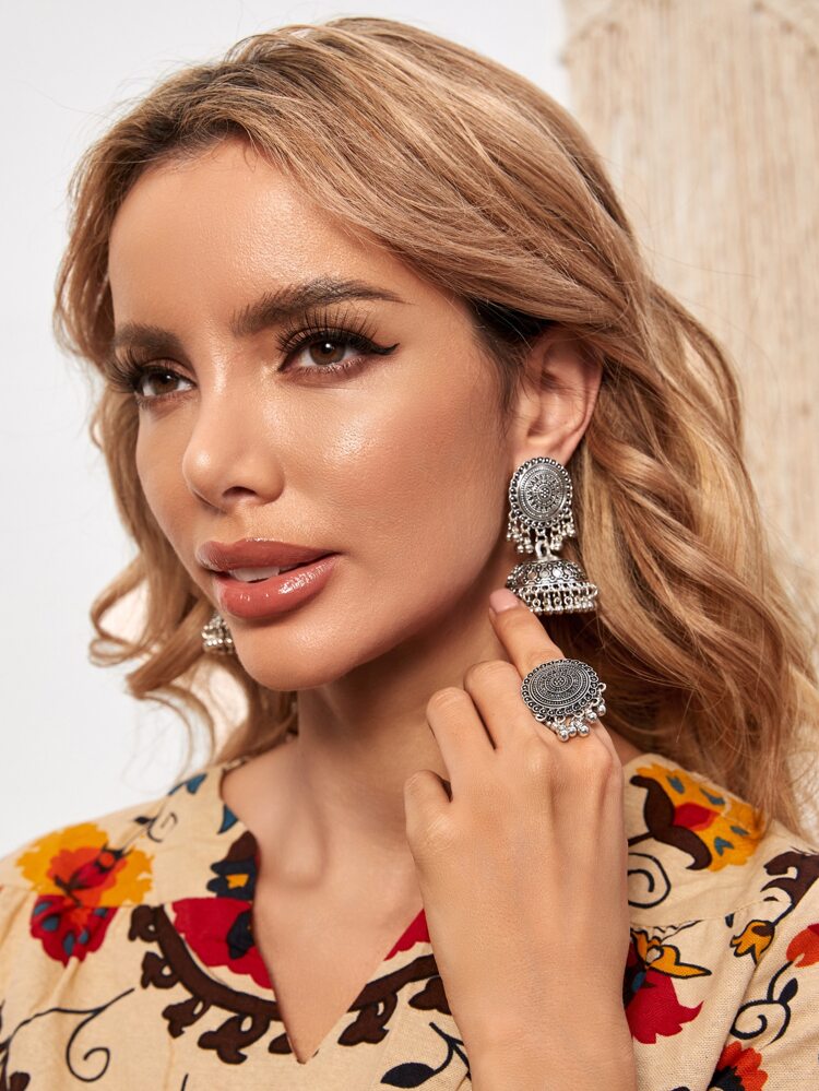 Earrings Drop Earrings & Ring