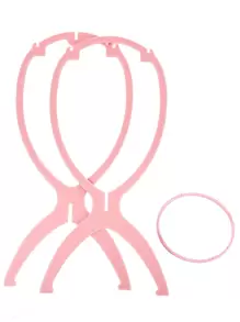1 pieza Peluca Soporte - Rosa - Ver 2