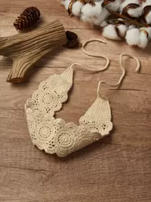 1pc Hollow Out Knit Headband, Suitable For Daily Hairstyle Decoration Turban Headband Sweatband, School Stuff, College, Headbands Fall Winter Hair Band Hair Accessories For Women For Vacation Outfits Woman Elegant Scarf Women Bandanas Soft Headwrap