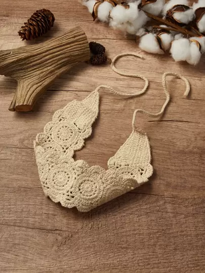 1pc Hollow Out Knit Headband, Suitable For Daily Hairstyle Decoration Turban Headband Sweatband, School Stuff, College, Headbands Fall Winter Hair Band Hair Accessories For Women For Vacation Outfits Woman Elegant Scarf Women Bandanas Soft Headwrap