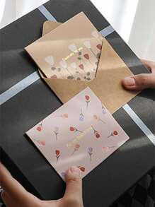 6 cái thiệp chúc mừng in hoa - Nhiều màu - Xem 3