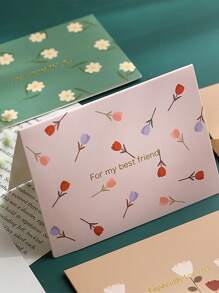 6 cái thiệp chúc mừng in hoa - Nhiều màu - Xem 4