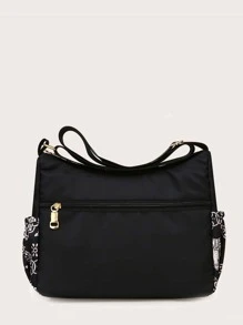 Túi đeo chéo Thú vật Có thể điều chỉnh được Đúng mốt - màu đen - Xem 3