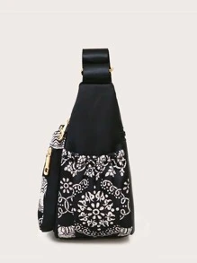 Túi đeo chéo Thú vật Có thể điều chỉnh được Đúng mốt - màu đen - Xem 4