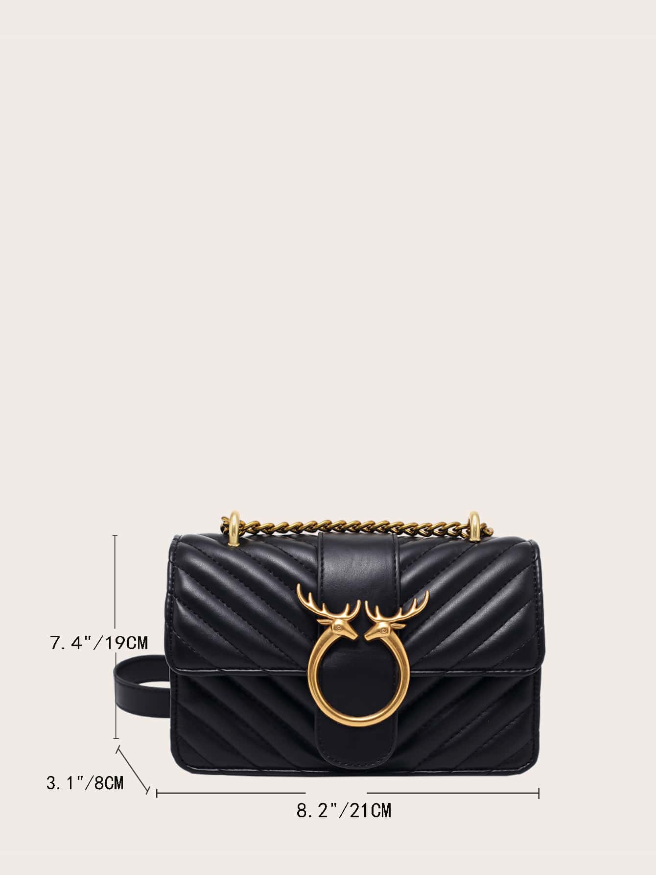 Old Money, Metal Decor Shoulder Bag Women Mini Love Bag Icon Black-Antique Gold Best Gift Bags For Teachers, Women, Girlfriends & Families, Fashionable Business Casual Bag For Women, Perfect For Office, Business And Work, Business Casual Woman Bag , Valentine's Day
