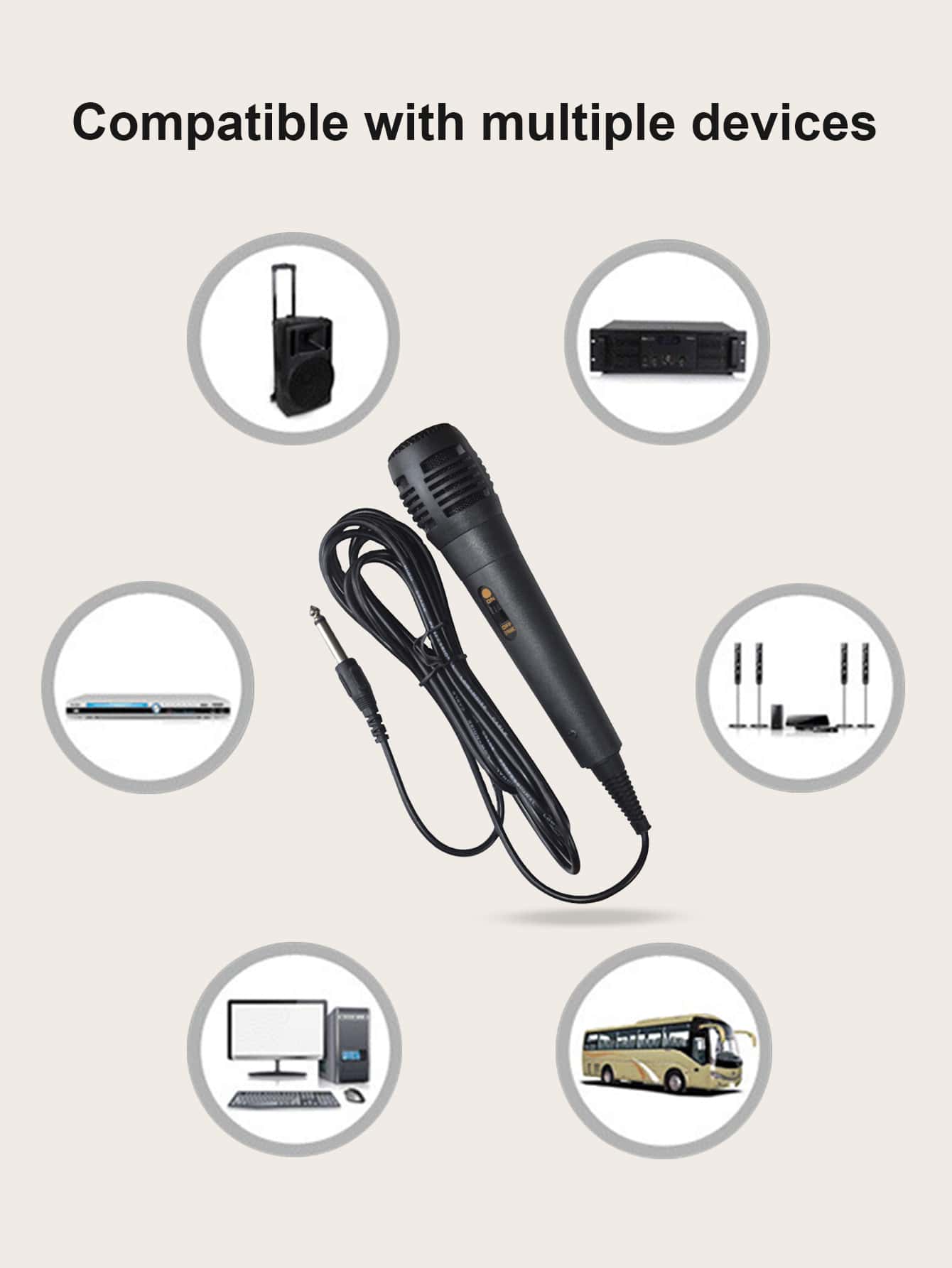 1pc Wired Microphone