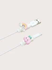 2 bộ bảo vệ đường dữ liệu thiết kế đám mây hoạt hình - Hồng - Xem 1
