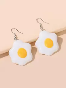 Bông tai thả trang trí trứng luộc - Nhiều màu - Xem 1