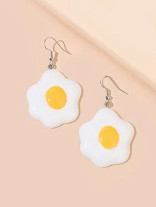 Bông tai thả trang trí trứng luộc - Nhiều màu - Xem 2