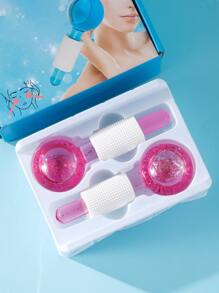 2pcs Facial Massage Ice Hockey - Pink - View 9