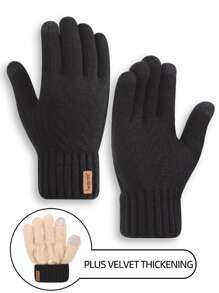 iwarm 男士加厚触屏手套，适合户外骑行