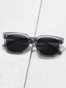 Stylish Decorative Other Shaped Eyeglasses For Men - Dark Grey - View 1