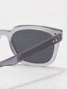 Stylish Decorative Other Shaped Eyeglasses For Men - Dark Grey - View 4