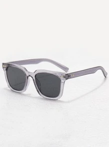 Stylish Decorative Other Shaped Eyeglasses For Men - Dark Grey - View 5
