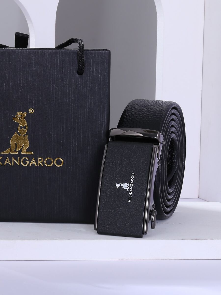 Thắt lưng khóa tự động dành cho nam - màu đen - Xem 1