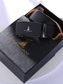 Thắt lưng khóa tự động dành cho nam - màu đen - Xem 3