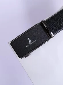 Thắt lưng khóa tự động dành cho nam - màu đen - Xem 4