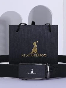 Thắt lưng khóa tự động dành cho nam - màu đen - Xem 5