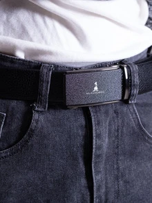 Thắt lưng khóa tự động dành cho nam - màu đen - Xem 6