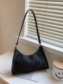 Kim loại Trang trí Bướm Cái túi - màu đen - Xem 6