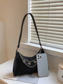 Kim loại Trang trí Bướm Cái túi - màu đen - Xem 7