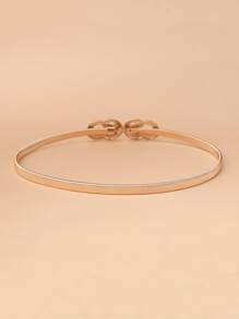 Elegant 1pc Women Geometric Buckle Corset Belt Halloween Summer, School Fall, Autumn, Halloween - Gold - View 3