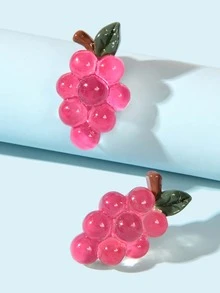 Hoa tai đinh tán trang trí bằng nho - Nhiều màu - Xem 4