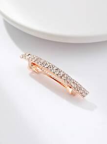 Rhinestone Decor Hair Clip - Gold - View 3