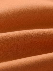 Toddler Girls Flap Pocket High Low Overcoat - Ginger - View 3