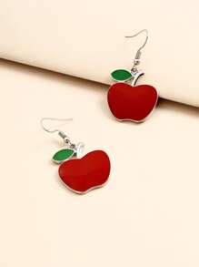 Bông tai Apple Drop - Đỏ - Xem 2