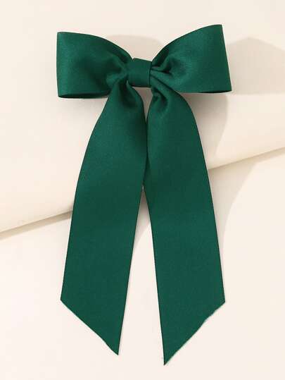 Bow Decor French Hair Clip Elegant Valentine's Day,Hair Accessories,Hair Barrettes Hair Clips Claw Clips Hair Claws, School Stuff, College, Bows, Cute, Classy, Winter Outfit Women, Head Accesssories